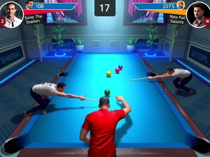 Pool Prodigy Elite game screenshot with Indian players